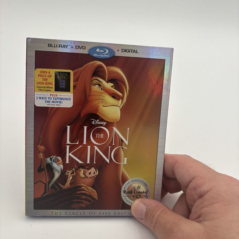 Disney Lion King Blu-ray DVD Circle of Life Edition Slipcover Sealed Film Frame